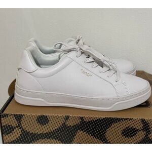 Coach White Leather Casual Sneakers